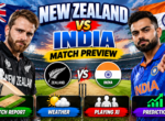 New Zealand vs India Pitch Report | Hagley Oval Pitch, Weather, Playing XI & Prediction