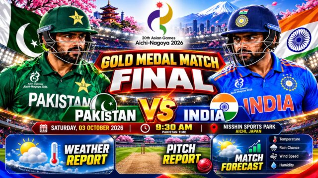 IND vs PAK Pitch Report & Weather Forecast | Asian Games 2026 Final