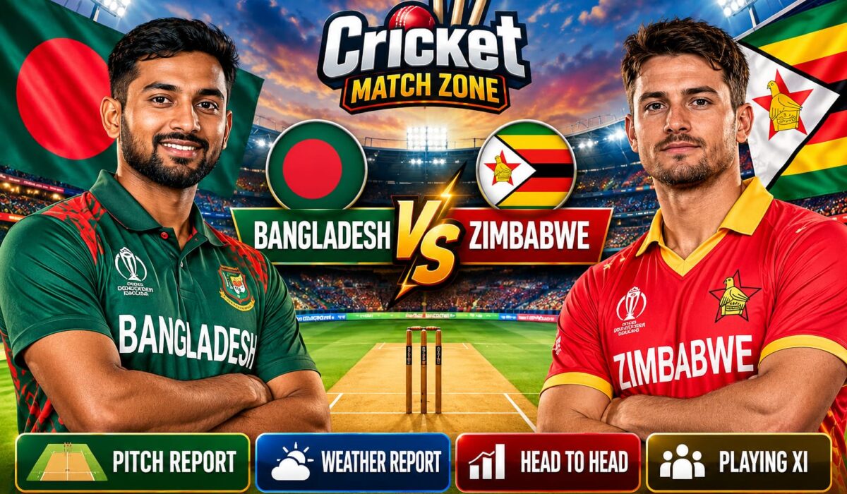 Bangladesh vs Zimbabwe Pitch Report Abu Dhabi ODI Tri-Series - CricketMatchZone.com