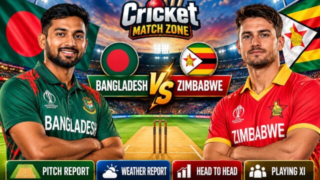 Bangladesh vs Zimbabwe Pitch Report Abu Dhabi Pitch, Weather, Playing XI & Prediction