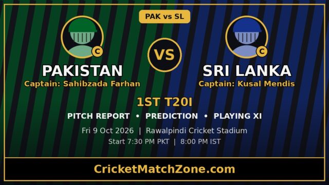 PAK vs SL T20 Today: Rawalpindi Pitch Report, Weather, Playing XI & Prediction
